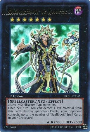 Hierophant of Prophecy REDU EN045 Ultra Rare Double Printed Name Yu Gi Oh Misprints Hierophant of Prophecy REDU EN045 Ultra Rare Double Printed Name Yu Gi Oh Misprints