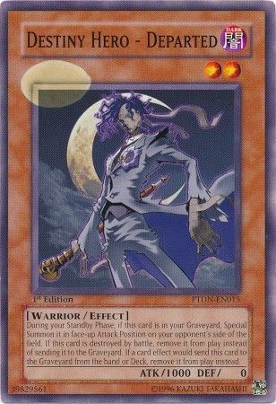 Destiny Hero Departed PTDN EN015 Common Yellow Ink Spotting Yu Gi Oh Misprints Destiny Hero Departed PTDN EN015 Common Yellow Ink Spotting Yu Gi Oh Misprints