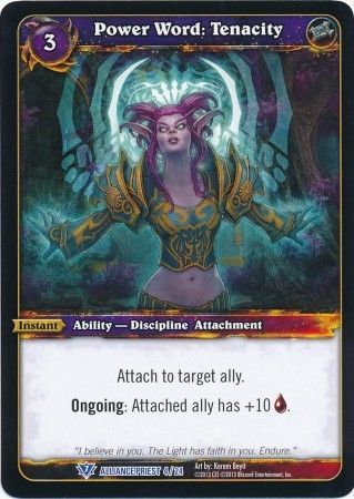 Power Word Tenacity Alliance Priest 4 24 Rare Power Word Tenacity Alliance Priest 4 24 Rare
