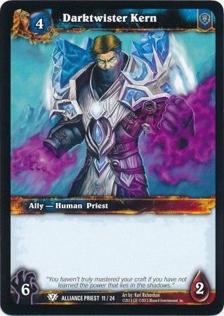 Darktwister Kern Alliance Priest 11 24 Common WoW Alliance Human Priest Class Deck Spring 2013 Darktwister Kern Alliance Priest 11 24 Common WoW Alliance Human Priest Class Deck Spring 2013