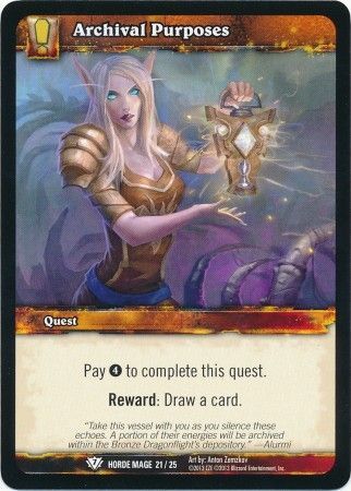 Archival Purposes Horde Mage 21 25 Common WoW Horde Undead Mage Class Deck Spring 2013 Archival Purposes Horde Mage 21 25 Common WoW Horde Undead Mage Class Deck Spring 2013