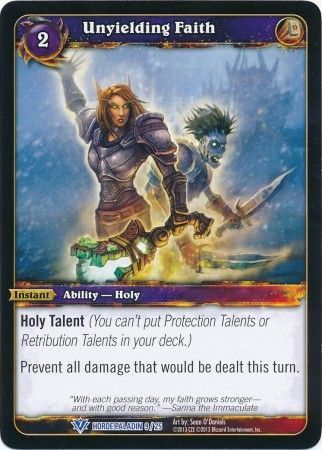 Unyielding Faith Horde Paladin 9 25 Rare Unyielding Faith Horde Paladin 9 25 Rare