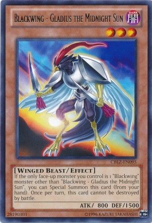 Blackwing Gladius the Midnight Sun CBLZ EN095 Rare Unlimited Blackwing Gladius the Midnight Sun CBLZ EN095 Rare Unlimited