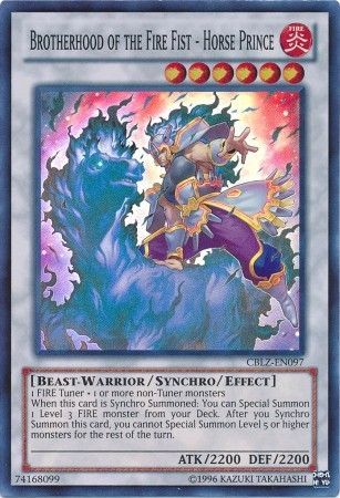 Brotherhood of the Fire Fist Horse Prince CBLZ EN097 Super Rare Unlimited Brotherhood of the Fire Fist Horse Prince CBLZ EN097 Super Rare Unlimited