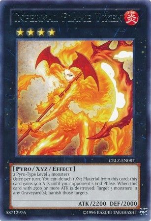 Infernal Flame Vixen CBLZ EN087 Rare Unlimited Infernal Flame Vixen CBLZ EN087 Rare Unlimited
