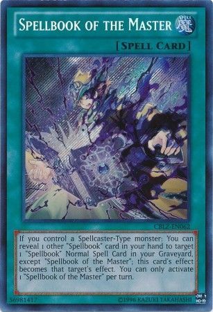 Spellbook of the Master CBLZ EN062 Secret Rare Unlimited Spellbook of the Master CBLZ EN062 Secret Rare Unlimited