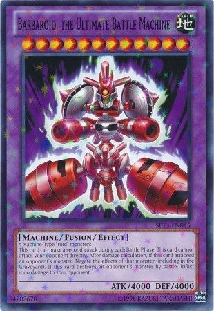 Barbaroid the Ultimate Battle Machine SP13 EN045 Starfoil Rare Unlimited Barbaroid the Ultimate Battle Machine SP13 EN045 Starfoil Rare Unlimited