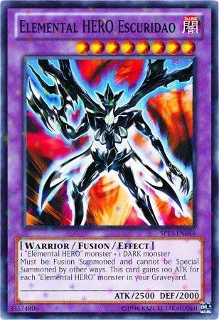 Elemental Hero Escuridao SP13 EN046 Starfoil Rare Unlimited Elemental Hero Escuridao SP13 EN046 Starfoil Rare Unlimited