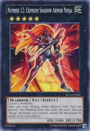 Number 12 Crimson Shadow Armor Ninja SP13 EN030 Common Unlimited Number 12 Crimson Shadow Armor Ninja SP13 EN030 Common Unlimited