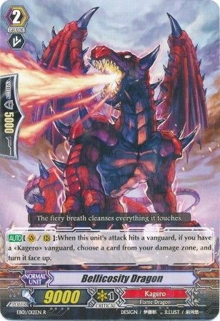Bellicosity Dragon EB01 012EN Rare R Extra Booster 1 Comic Style Singles Bellicosity Dragon EB01 012EN Rare R Extra Booster 1 Comic Style Singles