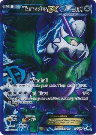Tornadus ex/boreos ex 98/116 plasma Freeze-ex carte anglais pokemon NM
