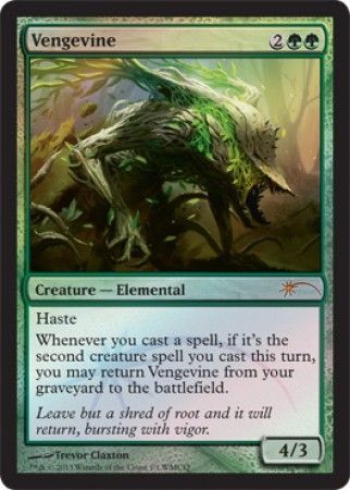 Vengevine World Cup Qualifier Foil Promo Magic The Gathering Promo Cards Vengevine World Cup Qualifier Foil Promo Magic The Gathering Promo Cards