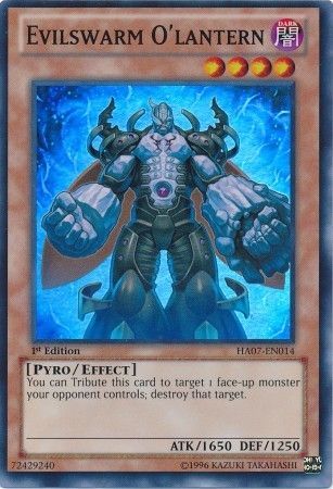 Evilswarm O Lantern HA07 EN014 Super Rare 1st Edition Evilswarm O Lantern HA07 EN014 Super Rare 1st Edition