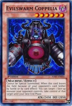 Evilswarm Coppelia HA07 EN054 Super Rare 1st Edition Hidden Arsenal 7 Knight of Stars 1st Edition Singles Evilswarm Coppelia HA07 EN054 Super Rare 1st Edition Hidden Arsenal 7 Knight of Stars 1st Edition Singles