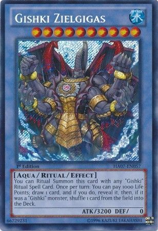 Gishki Zielgigas HA07 EN057 Secret Rare 1st Edition Hidden Arsenal 7 Knight of Stars 1st Edition Singles Gishki Zielgigas HA07 EN057 Secret Rare 1st Edition Hidden Arsenal 7 Knight of Stars 1st Edition Singles