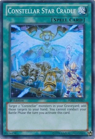 Constellar Star Cradle HA07 EN067 Super Rare 1st Edition Hidden Arsenal 7 Knight of Stars 1st Edition Singles Constellar Star Cradle HA07 EN067 Super Rare 1st Edition Hidden Arsenal 7 Knight of Stars 1st Edition Singles