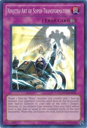 édition Ninjitsu-Art du miracle Transformation Yugioh! de 1 Secret Rare