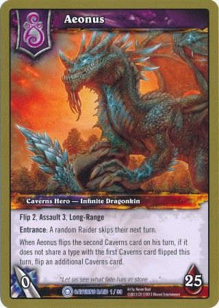 Aeonus Caverns Raid 1 39 Rare Oversize Card WoW Caverns of Time Raid Deck Singles Aeonus Caverns Raid 1 39 Rare Oversize Card WoW Caverns of Time Raid Deck Singles