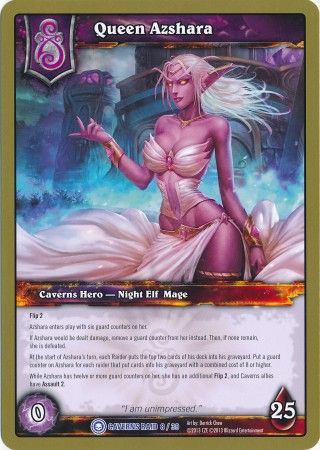 Queen Azshara Caverns Raid 8 39 Rare Oversize Card WoW Caverns of Time Raid Deck Singles Queen Azshara Caverns Raid 8 39 Rare Oversize Card WoW Caverns of Time Raid Deck Singles