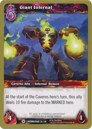 Giant Infernal Caverns Raid 25 39 Common WoW Caverns of Time Raid Deck Singles Giant Infernal Caverns Raid 25 39 Common WoW Caverns of Time Raid Deck Singles