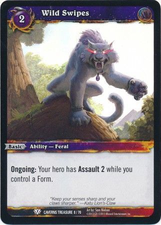Wild Swipes Caverns Treasure 8 70 Foil Common WoW Caverns of Time Treasure Pack Singles Wild Swipes Caverns Treasure 8 70 Foil Common WoW Caverns of Time Treasure Pack Singles