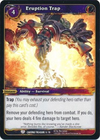 Eruption Trap Caverns Treasure 9 70 Foil Common WoW Caverns of Time Treasure Pack Singles Eruption Trap Caverns Treasure 9 70 Foil Common WoW Caverns of Time Treasure Pack Singles