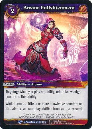 Arcane Enlightenment Caverns Treasure 12 70 Foil Rare WoW Caverns of Time Treasure Pack Singles Arcane Enlightenment Caverns Treasure 12 70 Foil Rare WoW Caverns of Time Treasure Pack Singles