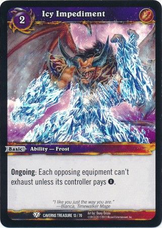 Icy Impediment Caverns Treasure 13 70 Foil Common WoW Caverns of Time Treasure Pack Singles Icy Impediment Caverns Treasure 13 70 Foil Common WoW Caverns of Time Treasure Pack Singles