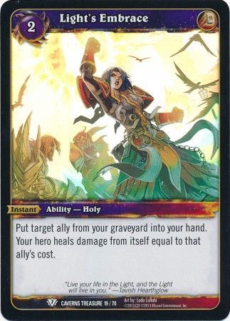 Light s Embrace Caverns Treasure 19 70 Foil Common WoW Caverns of Time Treasure Pack Singles Light s Embrace Caverns Treasure 19 70 Foil Common WoW Caverns of Time Treasure Pack Singles