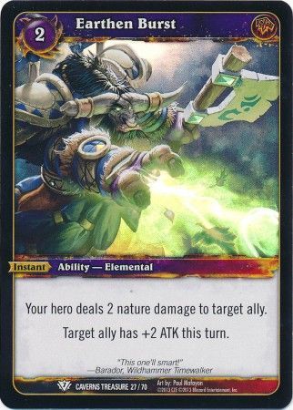 Earthen Burst Caverns Treasure 27 70 Foil Common WoW Caverns of Time Treasure Pack Singles Earthen Burst Caverns Treasure 27 70 Foil Common WoW Caverns of Time Treasure Pack Singles
