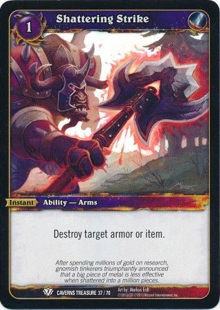 Shattering Strike Caverns Treasure 37 70 Foil Common Shattering Strike Caverns Treasure 37 70 Foil Common