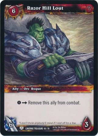 Razor Hill Lout Caverns Treasure 49 70 Foil Common Razor Hill Lout Caverns Treasure 49 70 Foil Common