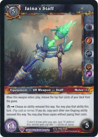 Jaina s Staff Caverns Treasure 67 70 Foil Epic Rare Jaina s Staff Caverns Treasure 67 70 Foil Epic Rare