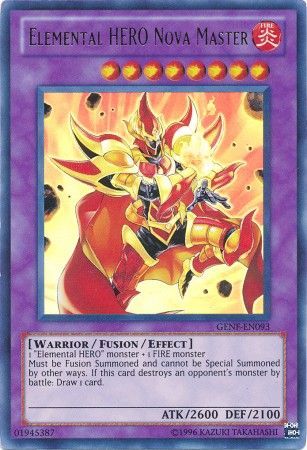 Elemental Hero Nova Master GENF EN093 Ultra Rare Unlimited Elemental Hero Nova Master GENF EN093 Ultra Rare Unlimited