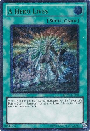 YUGIOH A HERO LIVES SDHS-EN026 COMMON 1ST EDITION 