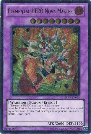 Ultimate Rare Elemental Hero Nova Master GENF EN093 Unlimited Ultimate Rare Elemental Hero Nova Master GENF EN093 Unlimited