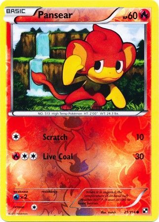 Pansear 21 114 Reverse Holo Promo Pokemon Promo Cards Pansear 21 114 Reverse Holo Promo Pokemon Promo Cards