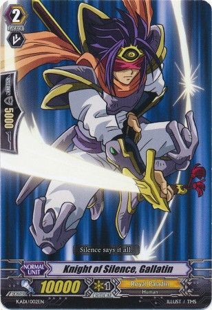 Knight of Silence Gallatin KAD1 002EN Half Deck 1 Stardrive KAD1 Singles Knight of Silence Gallatin KAD1 002EN Half Deck 1 Stardrive KAD1 Singles