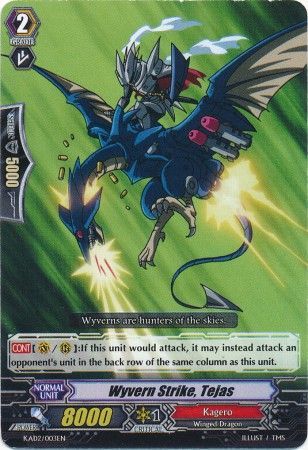 Wyvern Strike Tejas KAD2 003EN Half Deck 2 Crested Singles Wyvern Strike Tejas KAD2 003EN Half Deck 2 Crested Singles