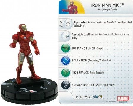 marvel heroclix IRON MAN 3 # 13#14#15#16 all the B case exclusives 