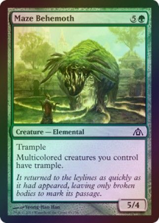 Maze Behemoth Foil Dragon s Maze Foil Singles Maze Behemoth Foil Dragon s Maze Foil Singles