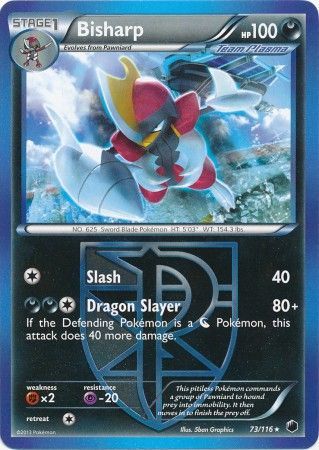 Bisharp 73 116 Rare Black White 9 Plasma Freeze Singles Bisharp 73 116 Rare Black White 9 Plasma Freeze Singles