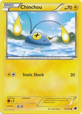 Chinchou 35 116 Common Chinchou 35 116 Common
