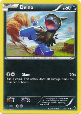 Deino 94/124 - Pokemon Dragons Exalted Common Card