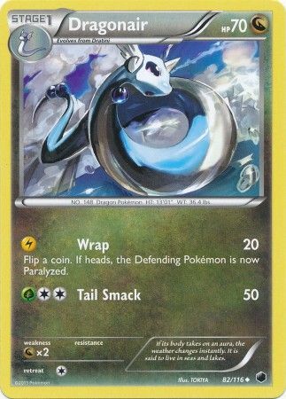 Dragonair 82 116 Uncommon Black White 9 Plasma Freeze Singles Dragonair 82 116 Uncommon Black White 9 Plasma Freeze Singles