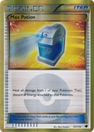 Plasma Freeze Ultra Rare NM-Mint Fast Shipping! Pokemon Max Potion 121/116 BW 