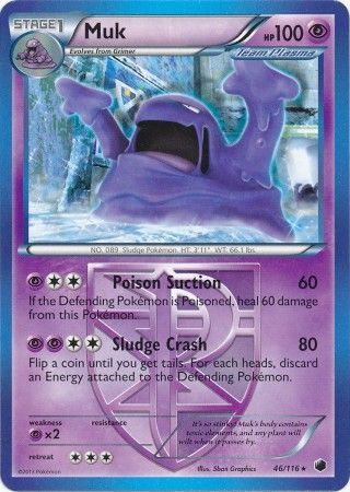 Muk 46 116 Rare Black White 9 Plasma Freeze Singles Muk 46 116 Rare Black White 9 Plasma Freeze Singles