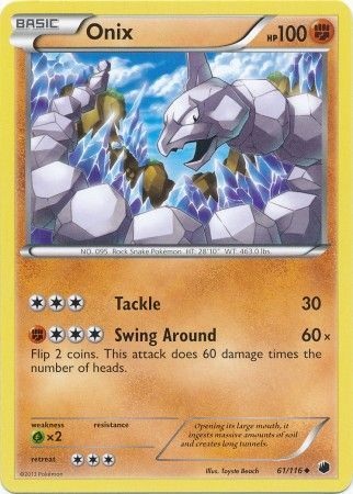 Onix Reverse Holo 92/130 - Diamond & Pearl Base Set Pokemon Card TCG  (Damaged)