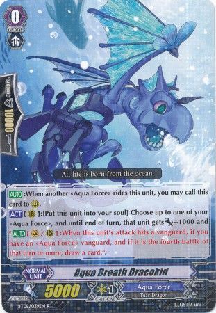 Aqua Breath Dracokid BT08 039EN Rare R Aqua Breath Dracokid BT08 039EN Rare R