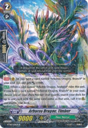 Arboros Dragon Timber BT08 028EN Rare R Arboros Dragon Timber BT08 028EN Rare R